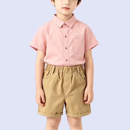 Simple Solid-Color High-Quality Shirt