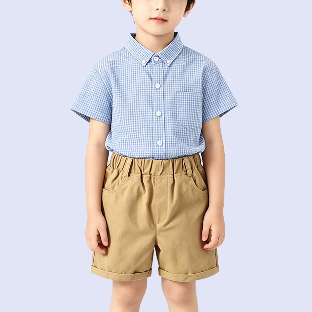 Pure Cotton Quick-Drying Collared Single-Breasted Shirt