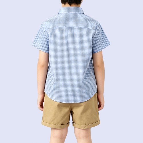 Pure Cotton Quick-Drying Collared Single-Breasted Shirt