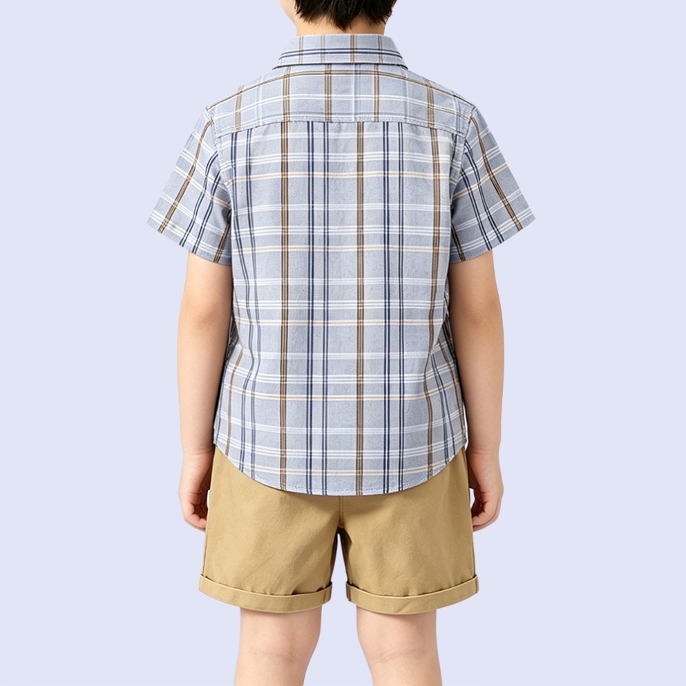 Boys' Pure Cotton Breathable Anti-Pilling Shirt