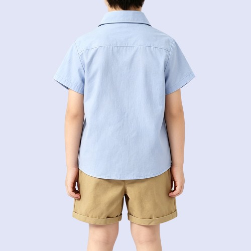 Fresh Cartoon Sun-Patterned Shirt