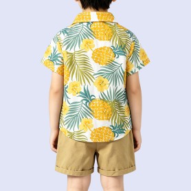 Boys' Hawaiian-Style Short-Sleeve Beach Shirt