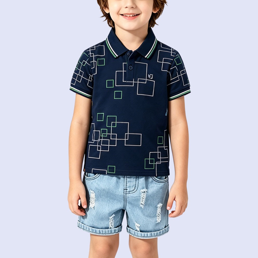 Stylish Irregular Geometric Print T-Shirt