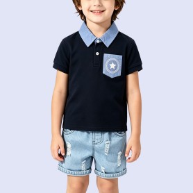 Boys' Color-Block T-Shirt with Pocket