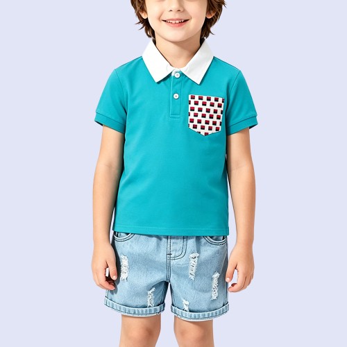 Premium Color-Block Fashion T-Shirt for Boys