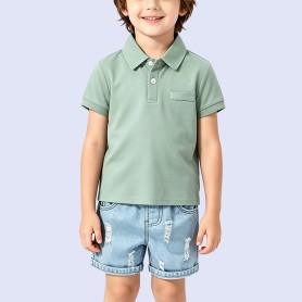 Boys' Fresh & Stylish Solid-Color T-Shirt