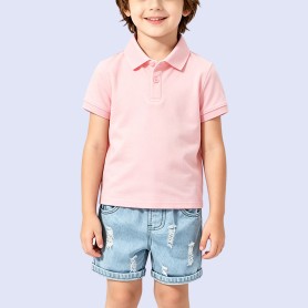 Classic Solid-Color Knitted Polo Shirt