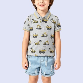 Boys' Premium Excavator-Print T-Shirt
