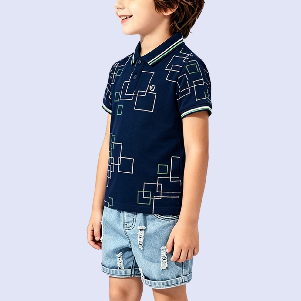 Stylish Irregular Geometric Print T-Shirt