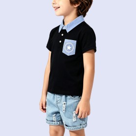 Boys' Color-Block T-Shirt with Pocket
