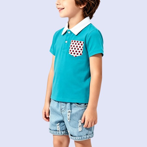 Premium Color-Block Fashion T-Shirt for Boys