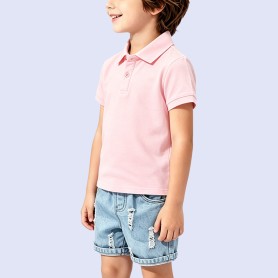 Classic Solid-Color Knitted Polo Shirt