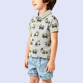 Boys' Premium Excavator-Print T-Shirt