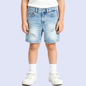 Boys' Stylish Washed Distressed Denim Shorts