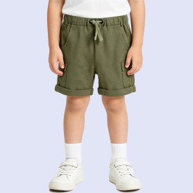 Boys' Lightweight Adjustable-Waist Casual Shorts