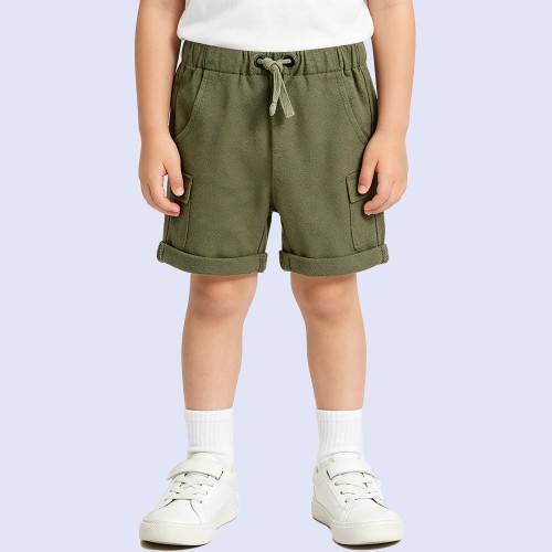 Boys' Lightweight Adjustable-Waist Casual Shorts