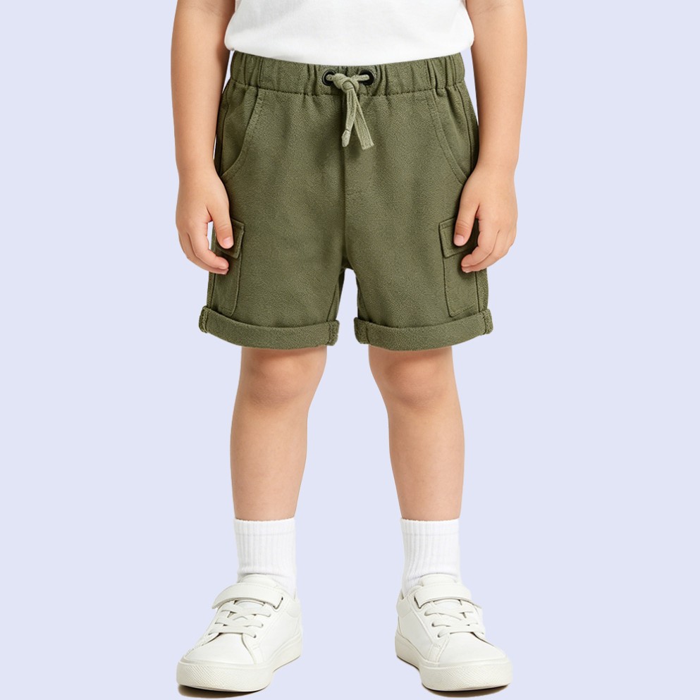 Boys' Lightweight Adjustable-Waist Casual Shorts