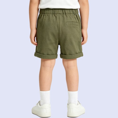 Boys' Lightweight Adjustable-Waist Casual Shorts