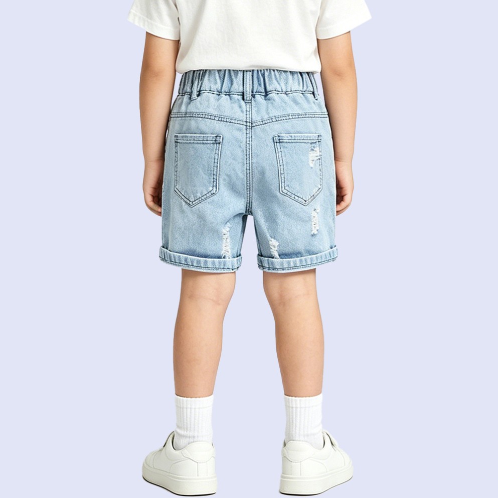 Stylish Stretchy Distressed Denim Shorts