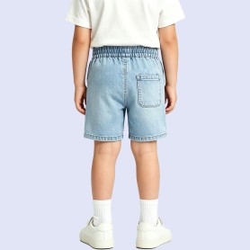 Boys' Loose-Fit Straight-Leg Casual Denim Shorts