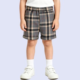 Classic British-Style Plaid Shorts
