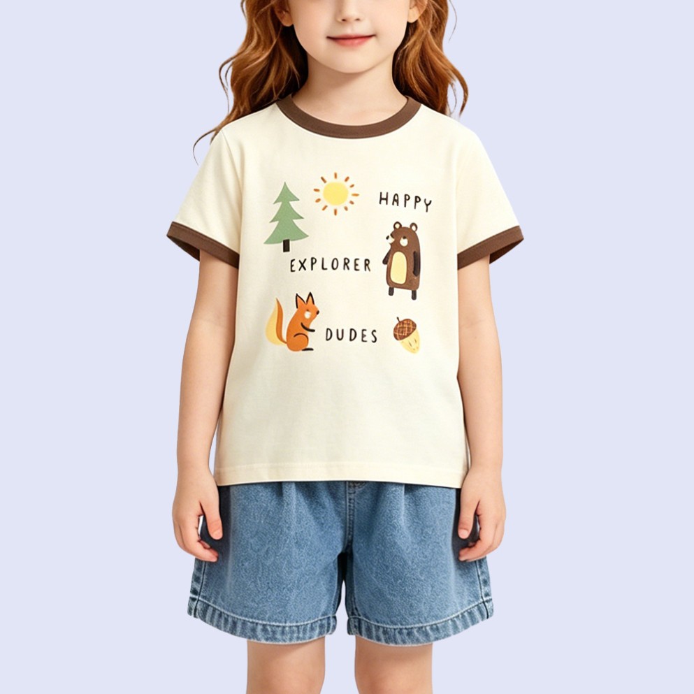 Retro Forest Adventure Graphic T-Shirt
