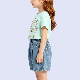 Butterfly and Floral Art Print T-Shirt