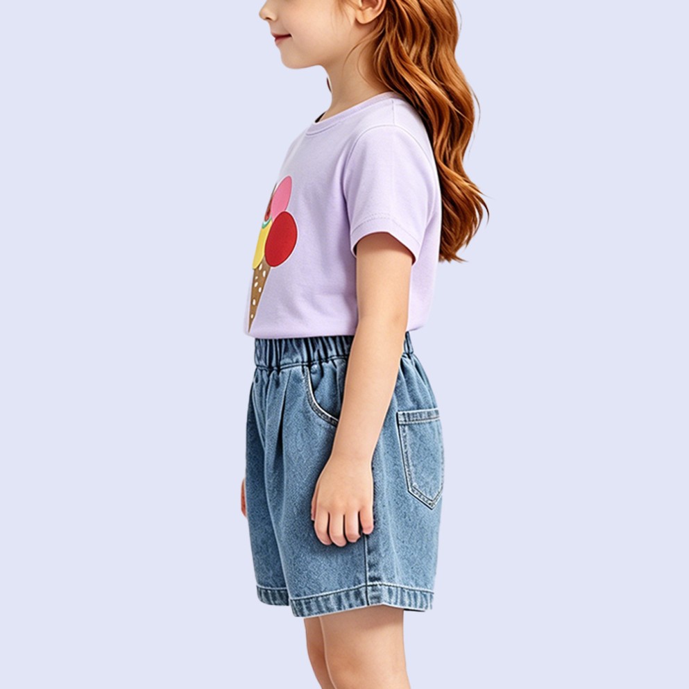 Fun Ice Cream Short-Sleeve T-Shirt for Girls